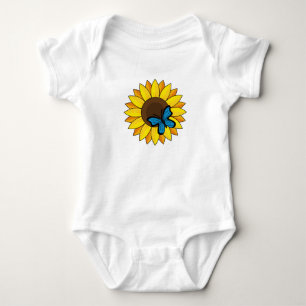 Body Tournesol et papillon bleu