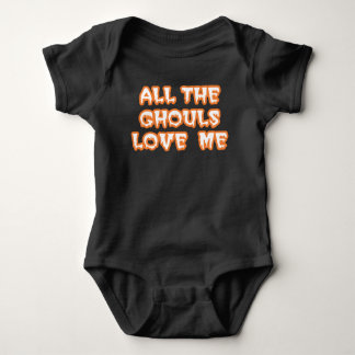Body Tous les gouls m'aiment Bodysuit noir bébé