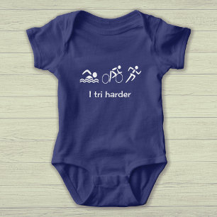 Body Triathlon fun texte et pictogrammes sports