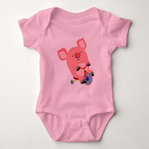Body Tricycle Tricycle Pig Bodysuit pour bébé