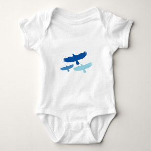 Body Trois aigles volant (bleu)