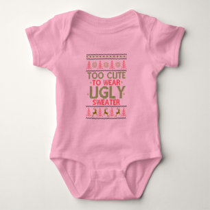 Body Trop mignonne pour porter un pull moche petite fil