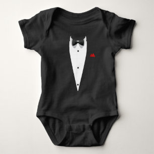 Body Tuxedo avec Bowtie pour le réveillon Mariage