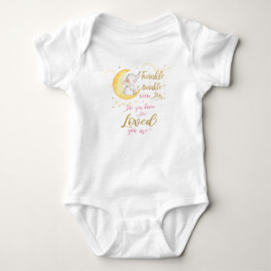 Body Twinkle Little Stars Elephant Crescent Lune rose