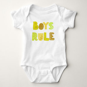 Body Type de règle des mignons garçons Bébé Bodysuit