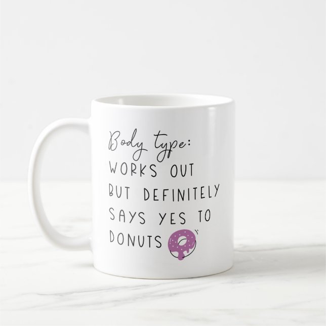 Body Type Doughnuts Coffee Mug (Left)