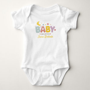 Body Typographie de bébé mignonne faite avec amour