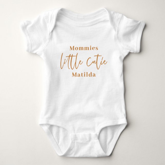 Body Typographie de script moderne petit mignon bébé bé (Devant)