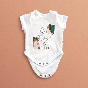 Body Typographie moderne Cadeau de fête pour bébé Oh ba