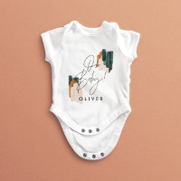 Typographie moderne Oh baby shower cadeau de fête