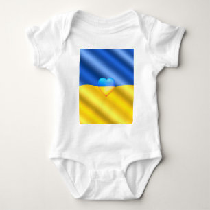 Body Ukraine Freedom Heart Ukrainien Drapeau Bodysuit b