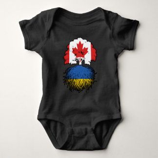 Body Ukraine Ukrainienne Canada drapeau des racines de