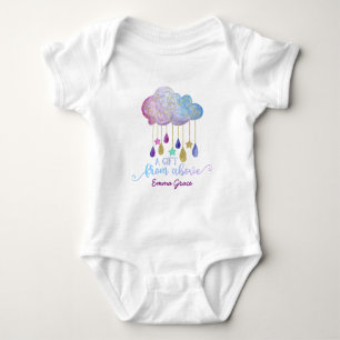 Body Un cadeau de Rainbow Cloud et Gold Baby Girl