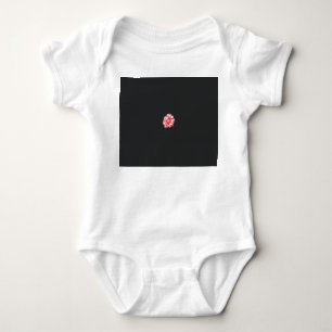 Body un dessin d'une fleur rouge sur fond blanc