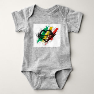 Body un drapeau de graffiti de reggae de rasta d'amour