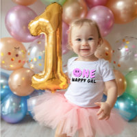 Un joyeux Gal 1er Anniversaire Purple Smile