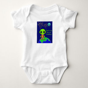 Body Un morceau de bébé avec alien et feux d'artifice d