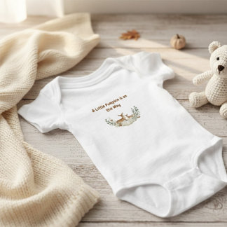Body "Un Petit Citrouille est en Route" Bavoir pour Béb