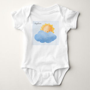 Body Un premier anniversaire nom soleil et nuage 