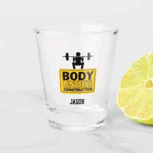Body Under Construction Custom Name Shot Glass