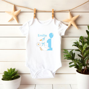 Body Une oie sotte Personnaliser le nom Premier anniver