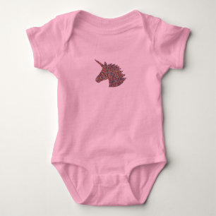 Body Unicorn saupoudrer Imprimer Bodysuit pour bébé ros