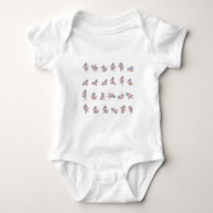 Body Unicorn Yoga Poses Design Motif