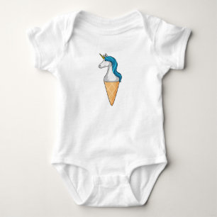 Body Unicorne avec crème glacée gaufre
