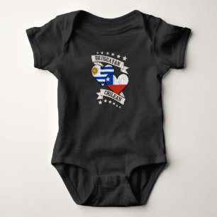 Body Uruguay Chili Drapeaux cardiaques Uruguay Chili