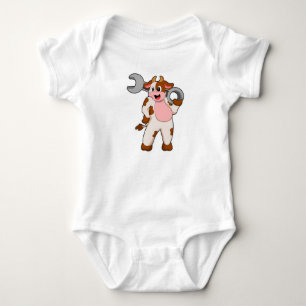Body Vache comme mécanicien avec clé