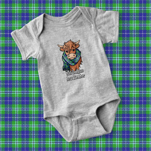 Body Vache de Highland avec doudoudouglas Tartan