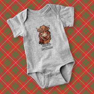 Body Vache Highland avec Bruce Tartan Scarf