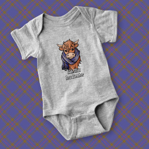 Body Vache Highland avec Écharpe Tartan moderne Elliot