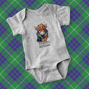 Body Vache Highland avec Hamilton Chasse Tartan Scarf