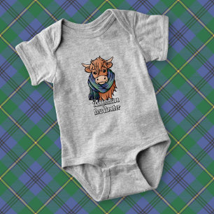 Body Vache Highland avec Johnston Tartan Scarf