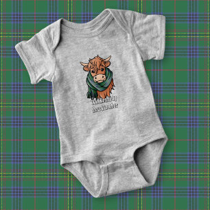 Body Vache Highland avec Kennedy Tartan Scarf