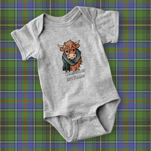 Body Vache Highland avec MacInnes Écharpe Tartan