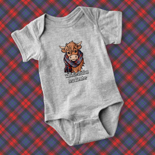 Body Vache Highland avec MacLachlan Tartan Scarf
