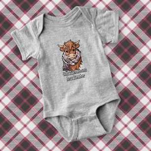 Body Vache Highland avec MacPherson Chasse Tartan Scarf