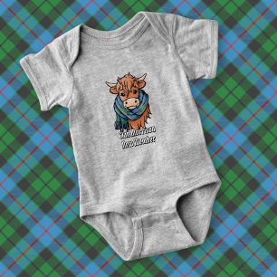 Body Vache Highland avec Morrison Chasse Tartan Écarf