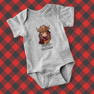 Body Vache Highland avec Rob Roy MacGregor Tartan Scarf