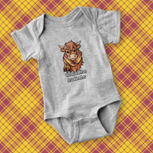 Body Vache Highland avec robe MacMillan Écharpe Tartan