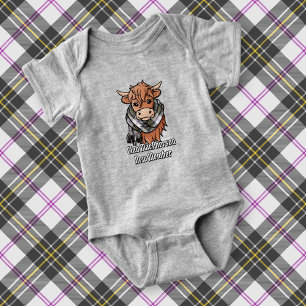 Body Vache Highland avec robe MacPherson Écharpe Tartan