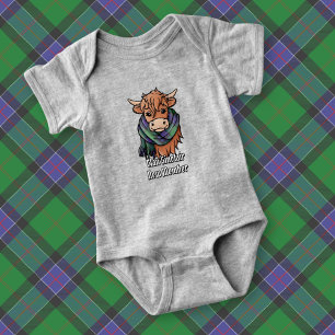 Body Vache Highland avec Sinclair Chasse Tartan Scarf