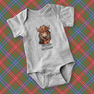 Body Vache Highland avec Wilson Modern Tartan Scarf