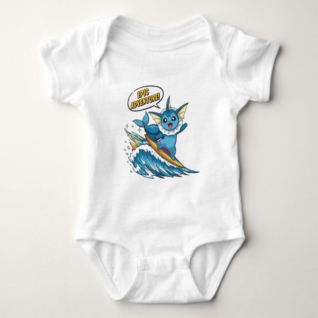 Body Vaporeon de surf mignon - Évolution d'Évoli de typ (Devant)