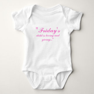 Body "Vendredi, enfant est affectueux et donnant… "