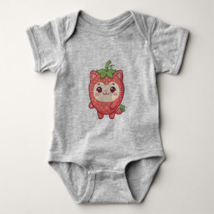 Body Vêtement bébé chat mignon Kawaii fraise
