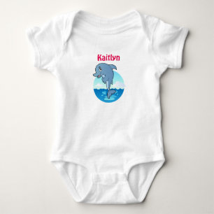 Body Vêtement bébé mignon dauphin Jersey
