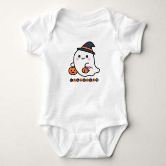Body Vêtement de bébé Halloween avec un gentil fantôme